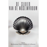 Zwarte schelp met witte parel, waardevolle onderzoeken bevat in De sluier van de moslimvrouw